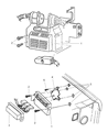 Diagram for 2001 Jeep Cherokee Engine Control Module - R6041801AG