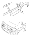 Diagram for Dodge Neon Emblem - 5029621AA