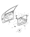 Diagram for Chrysler 300M Door Handle - 5102845AA