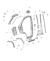 Diagram for Ram Radiator Support - 68194827AA