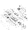 Diagram for Chrysler 300 Center Console Base - 68270656AA
