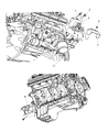 Diagram for 2009 Chrysler 300 Engine Mount Bracket - 5037794AB