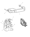 Diagram for Jeep Cherokee Door Latch Assembly - 55235202AC