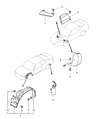 Diagram for 2000 Chrysler Sebring Wheelhouse - MR162884