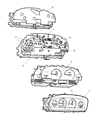 Diagram for 1999 Chrysler Town & Country Instrument Cluster - 4762798