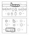 Diagram for Chrysler Intake Manifold Gasket - 53010310AB