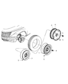 Diagram for Chrysler PT Cruiser Spare Wheel - 5272864AD