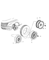 Diagram for 2008 Chrysler PT Cruiser Spare Wheel - 5272864AD