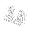 Diagram for Dodge Durango Seat Cushion - XB711DVAA