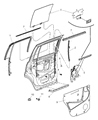 Diagram for 2005 Dodge Durango Weather Strip - 55362204AD