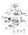 Diagram for Ram 3500 Center Console Base - 1NN14XDVAB