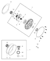 Diagram for Chrysler Voyager Oil Pump Gasket - 4412844