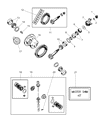 Diagram for 2001 Jeep Grand Cherokee Driveshaft Yokes - 5012840AA