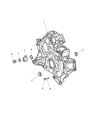 Diagram for 2005 Chrysler Crossfire Timing Cover - 5143042AA