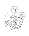 Diagram for 2004 Chrysler Sebring Seat Cover - 1AF871DVAA