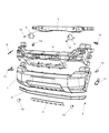 Diagram for 2008 Jeep Liberty Bumper - 68036212AA