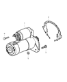 Diagram for 2005 Jeep Wrangler Starter Motor - 56041012AE