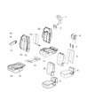 Diagram for 2017 Chrysler Pacifica Armrest - 5SK823X9AC