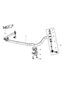 Diagram for 2017 Ram 1500 Sway Bar Bushing - 55398036AC