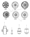 Diagram for 2008 Chrysler Sebring Spare Wheel - 5105438AA