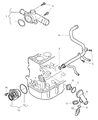 Diagram for Chrysler Sebring Coolant Temperature Sensor - 68001313AA