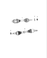 Diagram for 2015 Dodge Journey Axle Shaft - 52123583AD