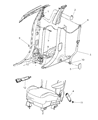 Diagram for 2008 Chrysler Pacifica Seat Belt - TS901D5AF