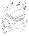 Diagram for Jeep Cherokee Hood Latch - 55009998AB