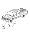 Diagram for 2007 Dodge Dakota Headlight - 55077606AC