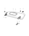 Diagram for 2020 Jeep Cherokee Sun Visor - 1UB77DX9AI