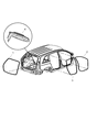 Diagram for 2004 Chrysler Pacifica Weather Strip - 5054704AB