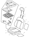 Diagram for 2004 Jeep Liberty Seat Heater - 5142763AA