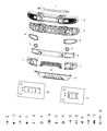 Diagram for 2020 Jeep Wrangler License Plate - 68293737AA