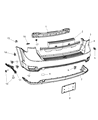 Diagram for 2010 Dodge Journey Bumper - 68034462AD