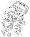 Diagram for Chrysler LHS Ashtray - QR25XDVAA