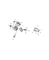 Diagram for 2004 Dodge Ram 1500 Engine Mount Bracket - 52020603AC