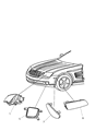Diagram for Chrysler Crossfire Headlight - 5170836AA