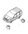 Diagram for 2011 Chrysler Town & Country ABS Control Module - 68140991AA