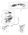 Diagram for Chrysler Air Filter Box - 52030463AA