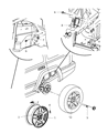 Diagram for 2009 Jeep Commander Spare Wheel - 1FG55SZ0AA