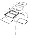 Diagram for Dodge Ram 1500 Sunroof - 68049127AA