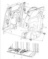 Diagram for 1997 Dodge Ram 3500 Seat Belt - 5EX55SAZ