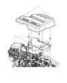 Diagram for Chrysler Town & Country Engine Cover - 4593809AC