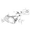 Diagram for 2020 Dodge Challenger Headlight - 68384439AB