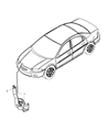 Diagram for 2005 Dodge Stratus Horn - 5026129AA