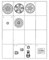 Diagram for 2000 Chrysler LHS Spare Wheel - 4782226AA