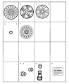 Diagram for 1999 Chrysler 300M Spare Wheel - 4782226AA