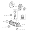 Diagram for 2004 Chrysler PT Cruiser Torque Converter - 5093888AA