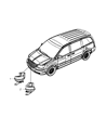 Diagram for 2013 Chrysler Town & Country Horn - 5026976AB