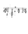 Diagram for Dodge Caravan Fuel Rail - 4861387AD